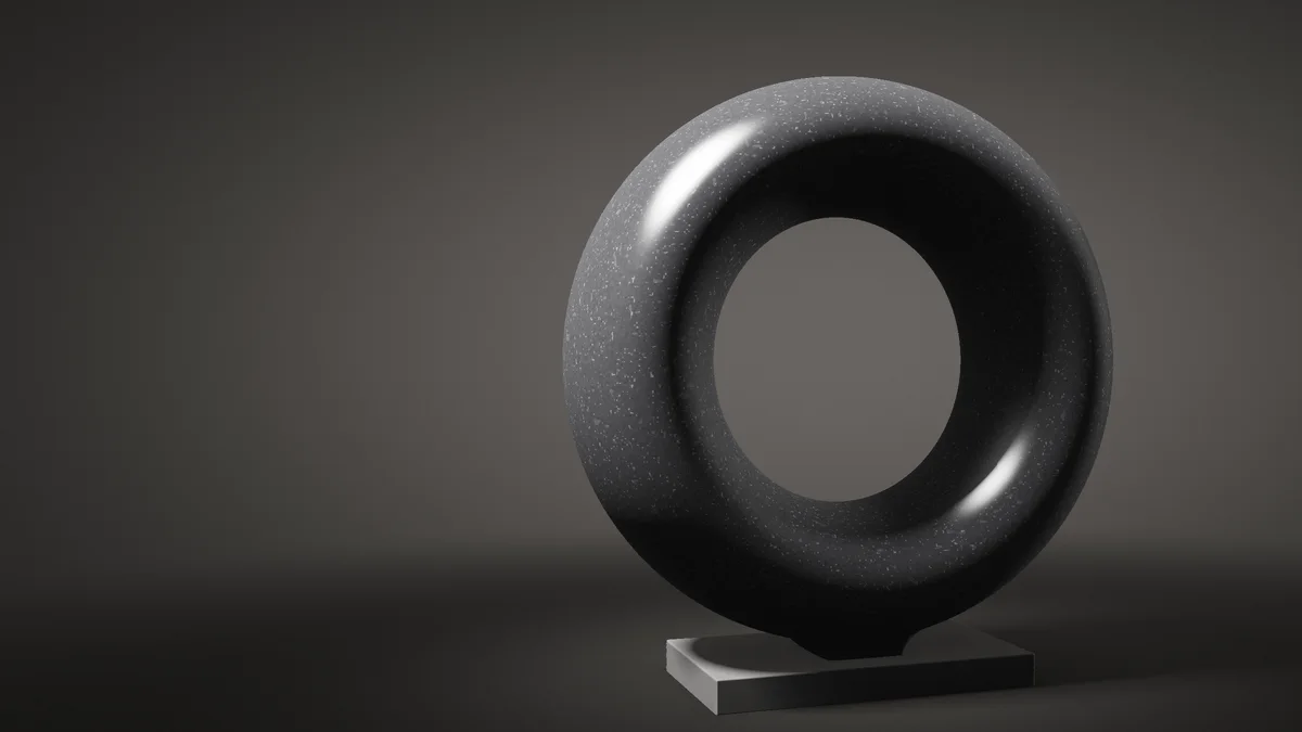 Void, 2022 — Black granite